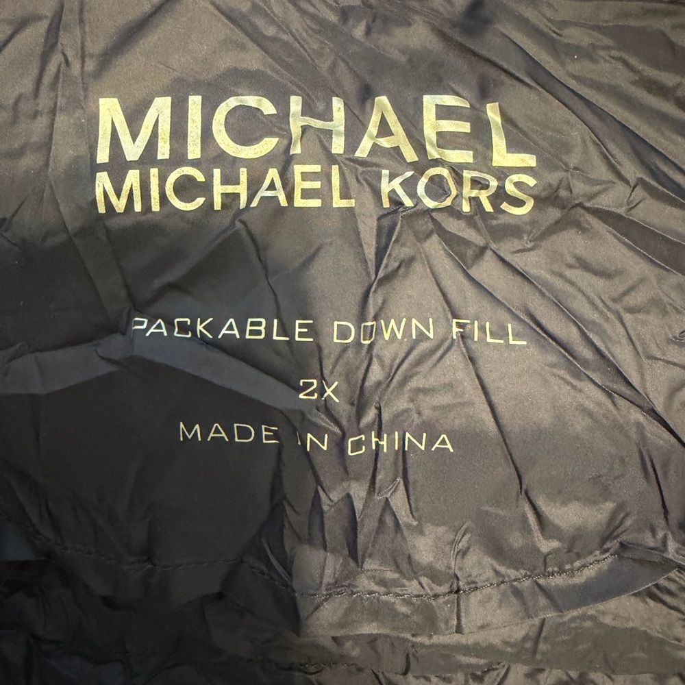 Michael Kors Packable Down Fill Jacket Navy
